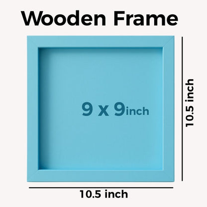 MOSKAI Personalised Blue Photo Frame of a Handsome Man Portrait