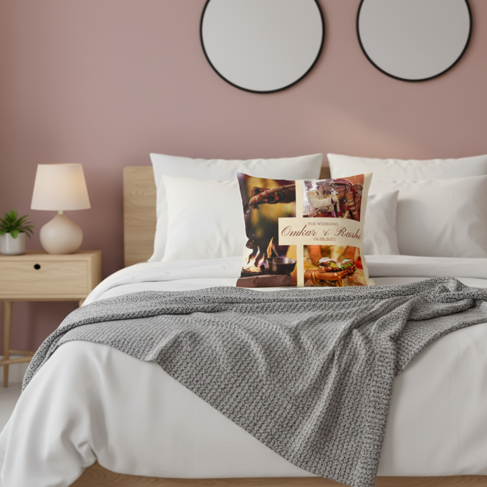 MOSKAI | Personalized Photo Cushion | Anniversary & Wedding Gift