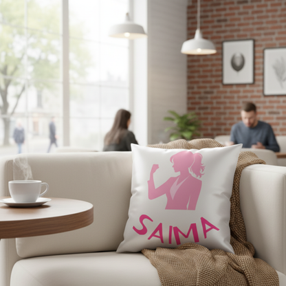 MOSKAI | Personalized Boss Lady Name Cushion | Custom Name Pillow