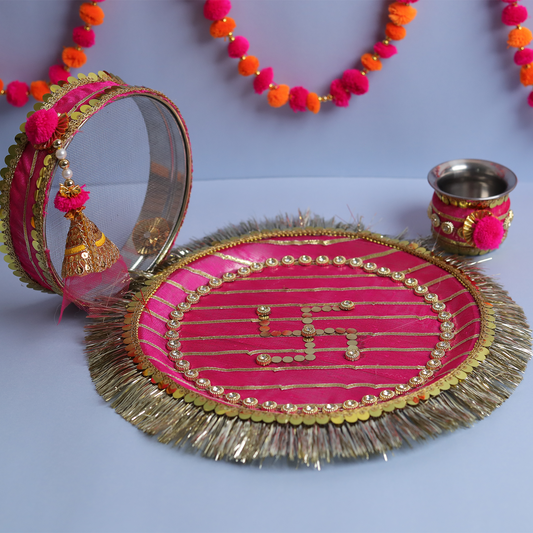 MOSKAI Thali Set | Traditional Pooja Thali | Decorative Aarti Plate