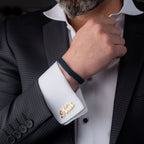 Personalized Name Cufflinks for Men – Custom Script Name Cufflinks for Wedding & Groom Gift