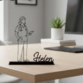 Personalized Nurse Desk Name Plate - Custom Medical Professional Stainless Steel Table Sign - Doctor & Healthcare Worker Office Decor