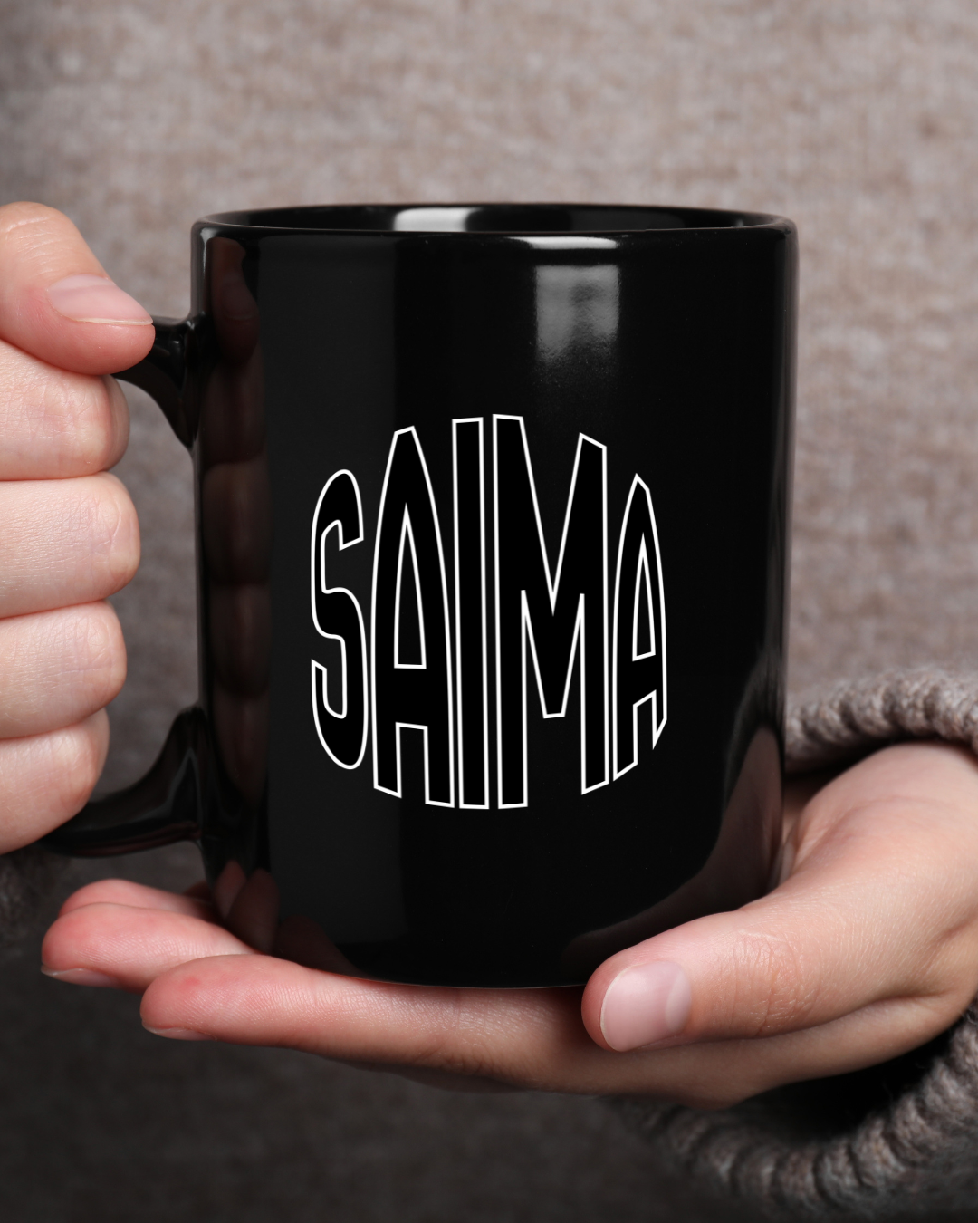 Moskai Wake-Up & Slay Personalised Coffee Mug | Black 11oz