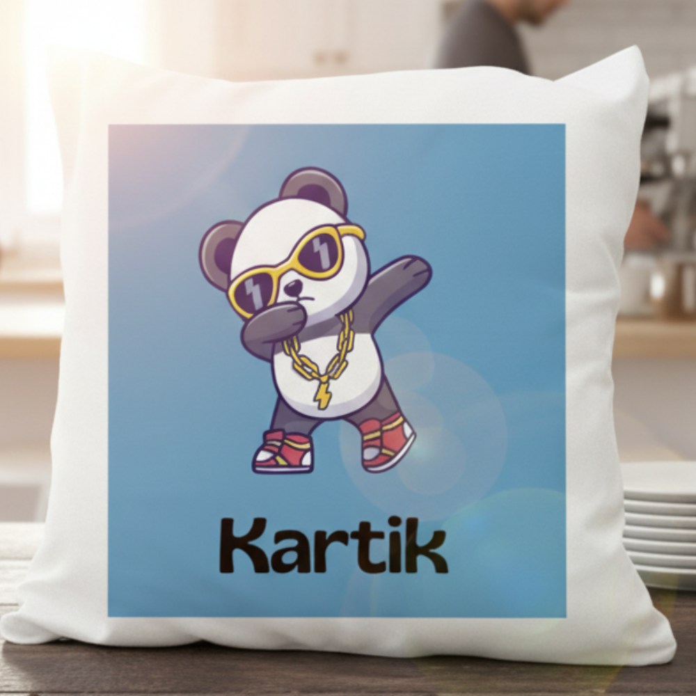 Moskai Cool Dude Personalised Cushion | Custom Name Print