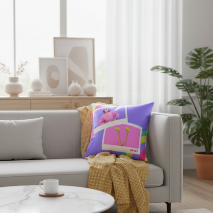 MOSKAI | Personalized Positive Vibes Cushion | Custom Photo Pillow