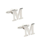 Personalized Single Name Cufflinks for Men – Custom Script Initial Jewelry  Brass Cufflinks for Groom & Wedding Gift