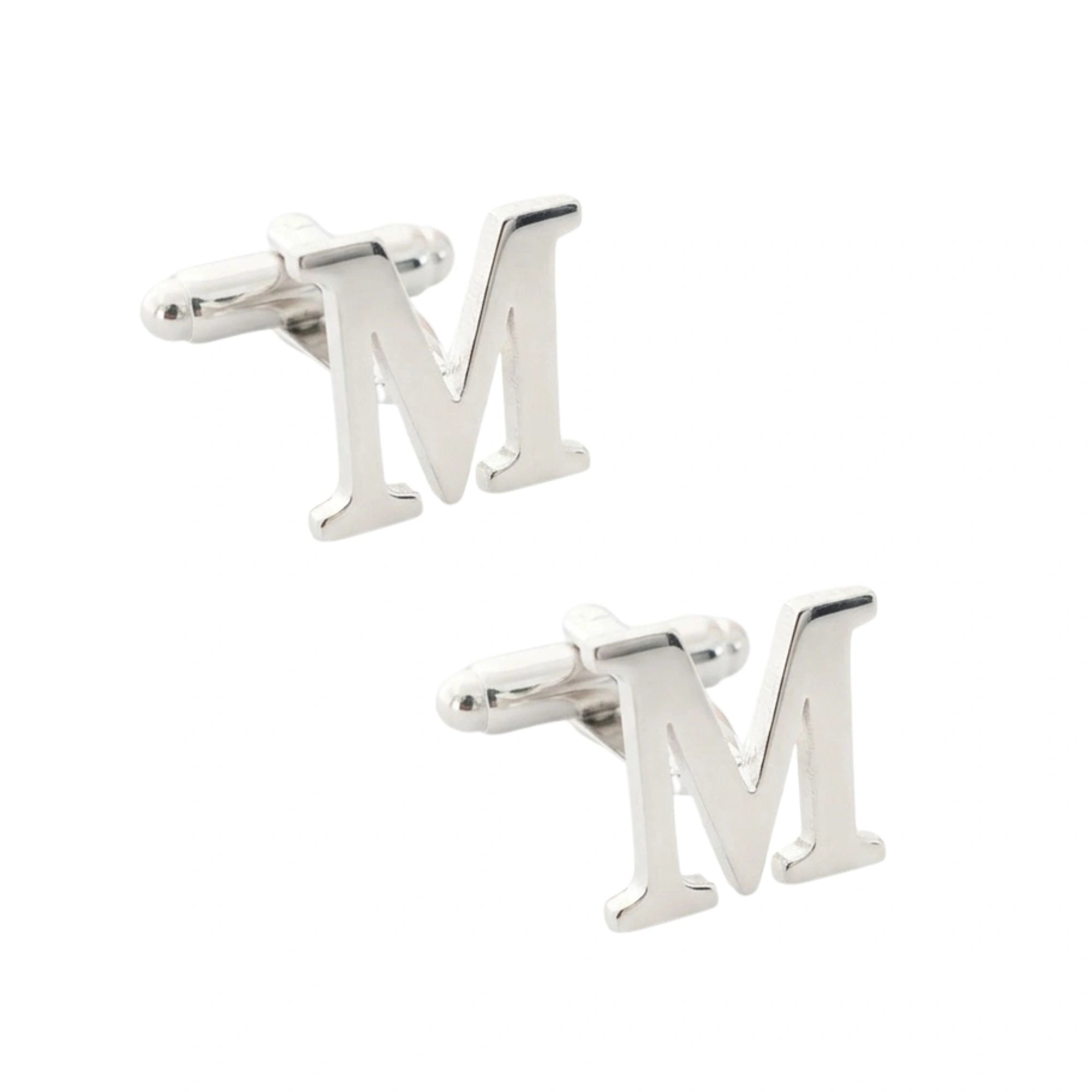 Personalized Single Name Cufflinks for Men – Custom Script Initial Jewelry  Brass Cufflinks for Groom & Wedding Gift