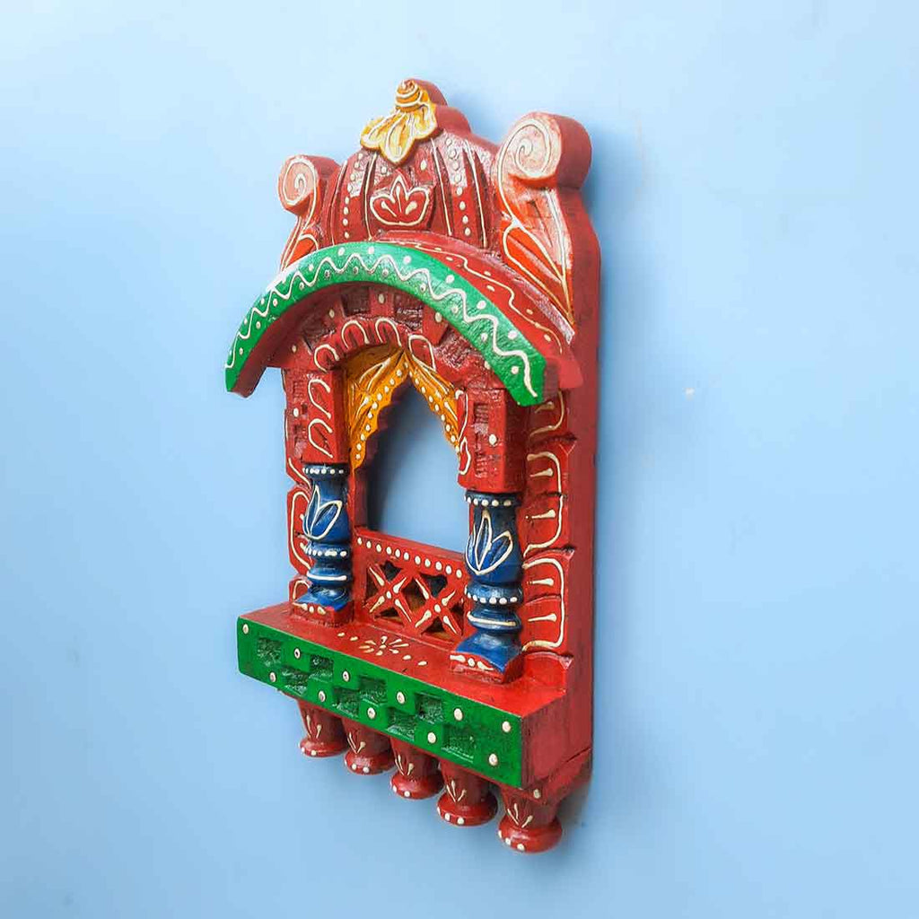 Mosaki Jharokha Wall Hanging | Traditional Wooden Window
