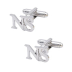 Custom Initial Name Cufflinks – Personalized Handcrafted Monogram Jewelry for Men, Groom Accessories