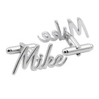 Custom Handcrafted Name Cufflinks for Men – Personalized Script & Monogram Jewelry for Grooms & Weddings