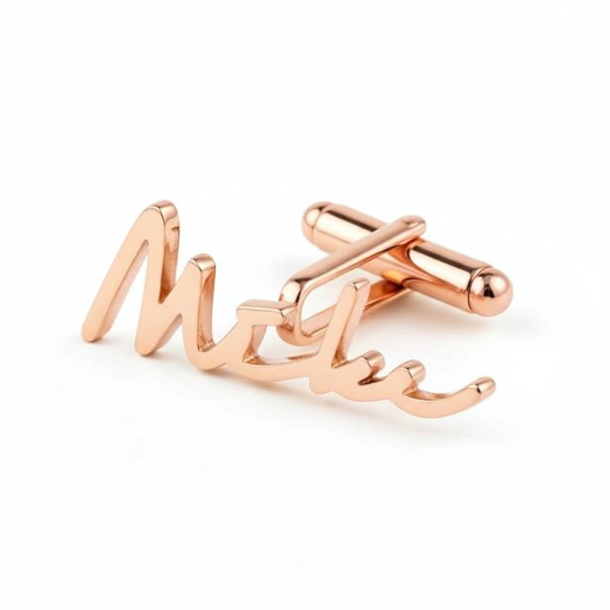 Custom Full Name Cufflinks for Men Personalized Wedding Groom Formal Accessory