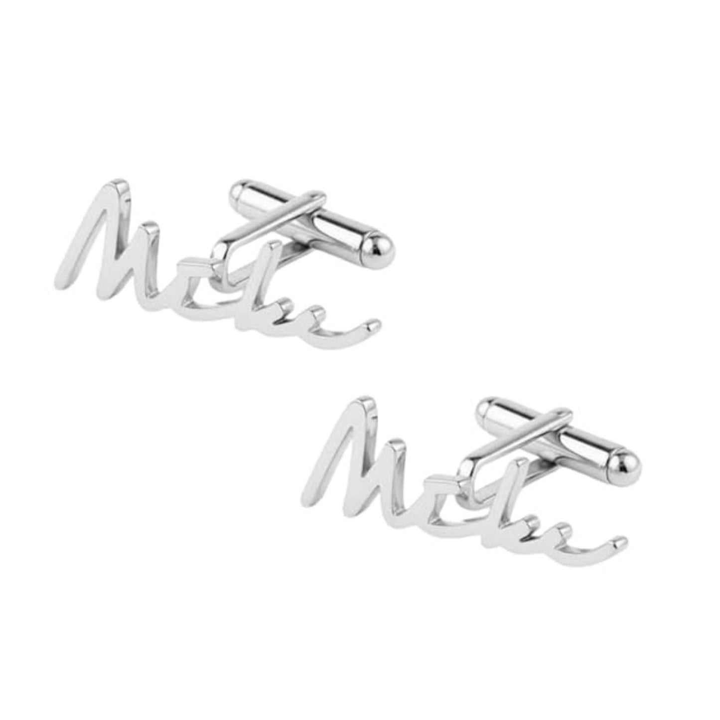 Custom Full Name Cufflinks for Men Personalized Wedding Groom Formal Accessory