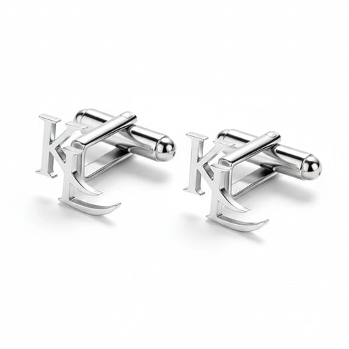 Custom Initial & Monogram Name Cufflinks for Men – Personalized Alphabet Letter Jewelry  Brass Accessories for Grooms & Gifting