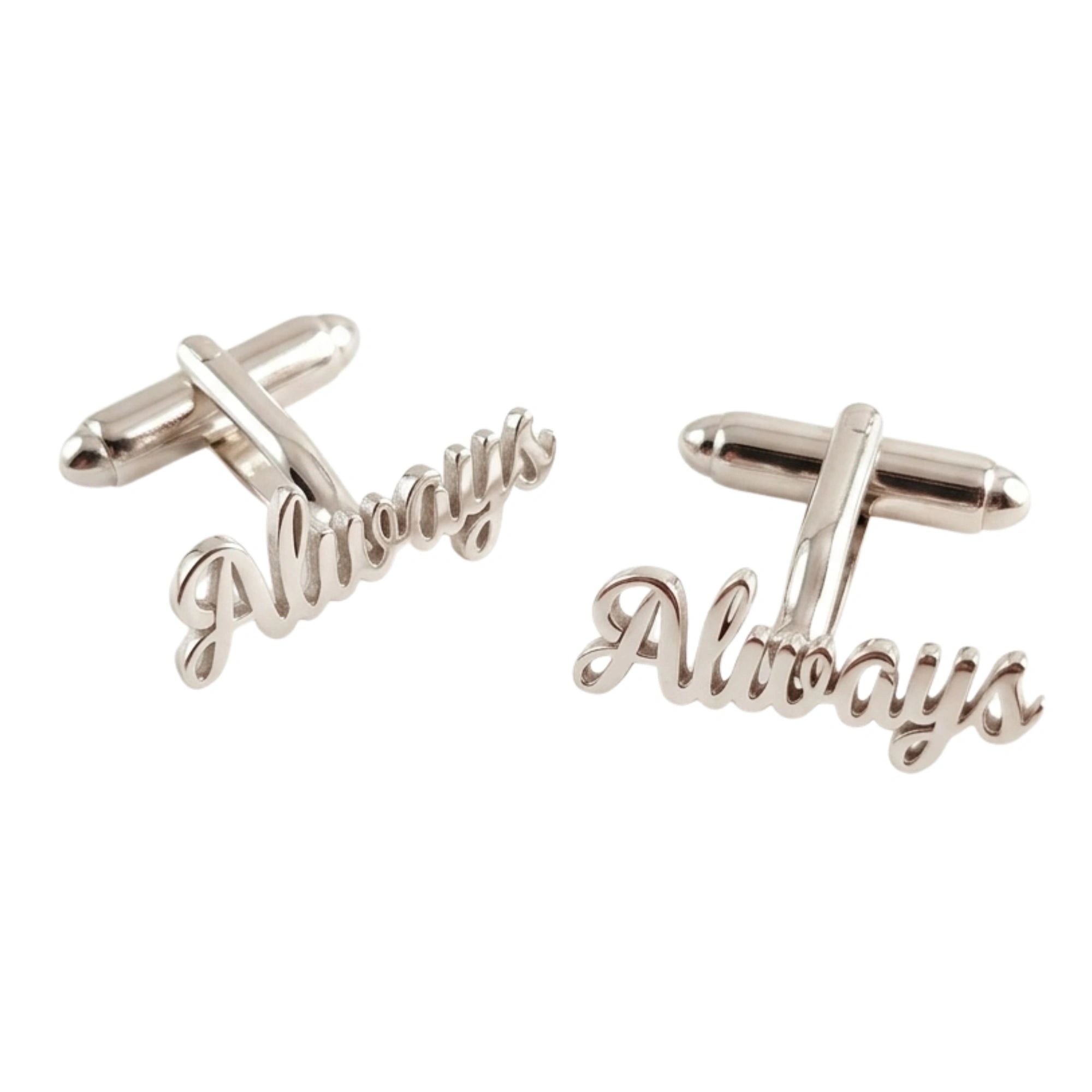 Handcrafted Name Cufflinks – Personalized Monogram Jewelry for Men Grooms, Weddings & Formal Wear