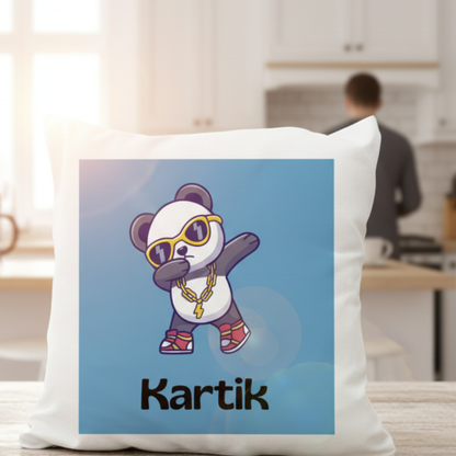 Moskai Cool Dude Personalised Cushion | Custom Name Print