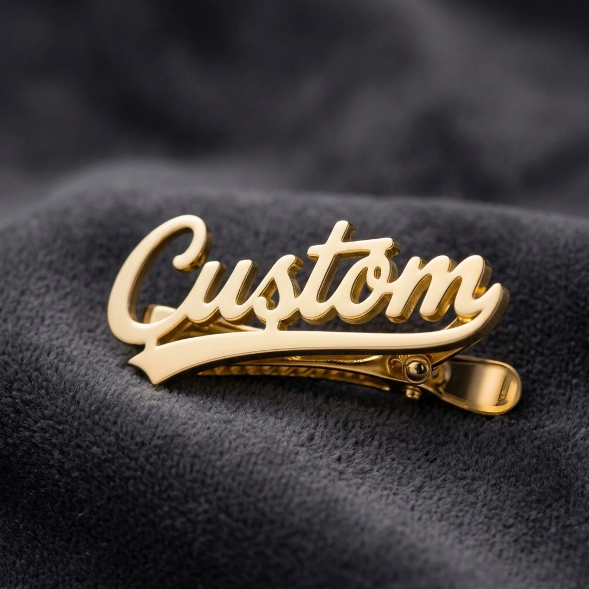 Customized Name Tie Pin for Men Brass Tie Clip For Professional Wedding & Corporate Gift Accessory