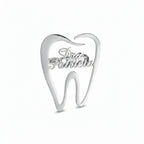 Personalized Tooth Name Brooch – Custom Dental Professional Lapel Pin