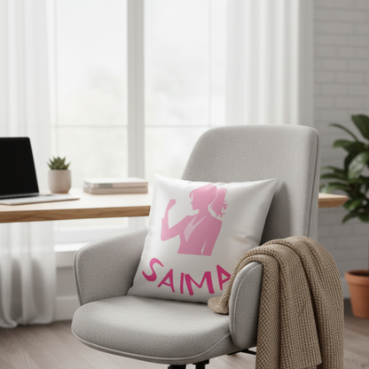 MOSKAI | Personalized Boss Lady Name Cushion | Custom Name Pillow