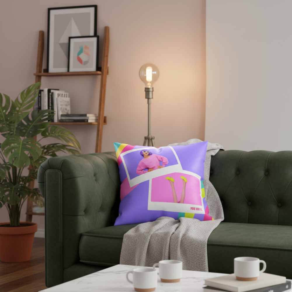 MOSKAI | Personalized Positive Vibes Cushion | Custom Photo Pillow