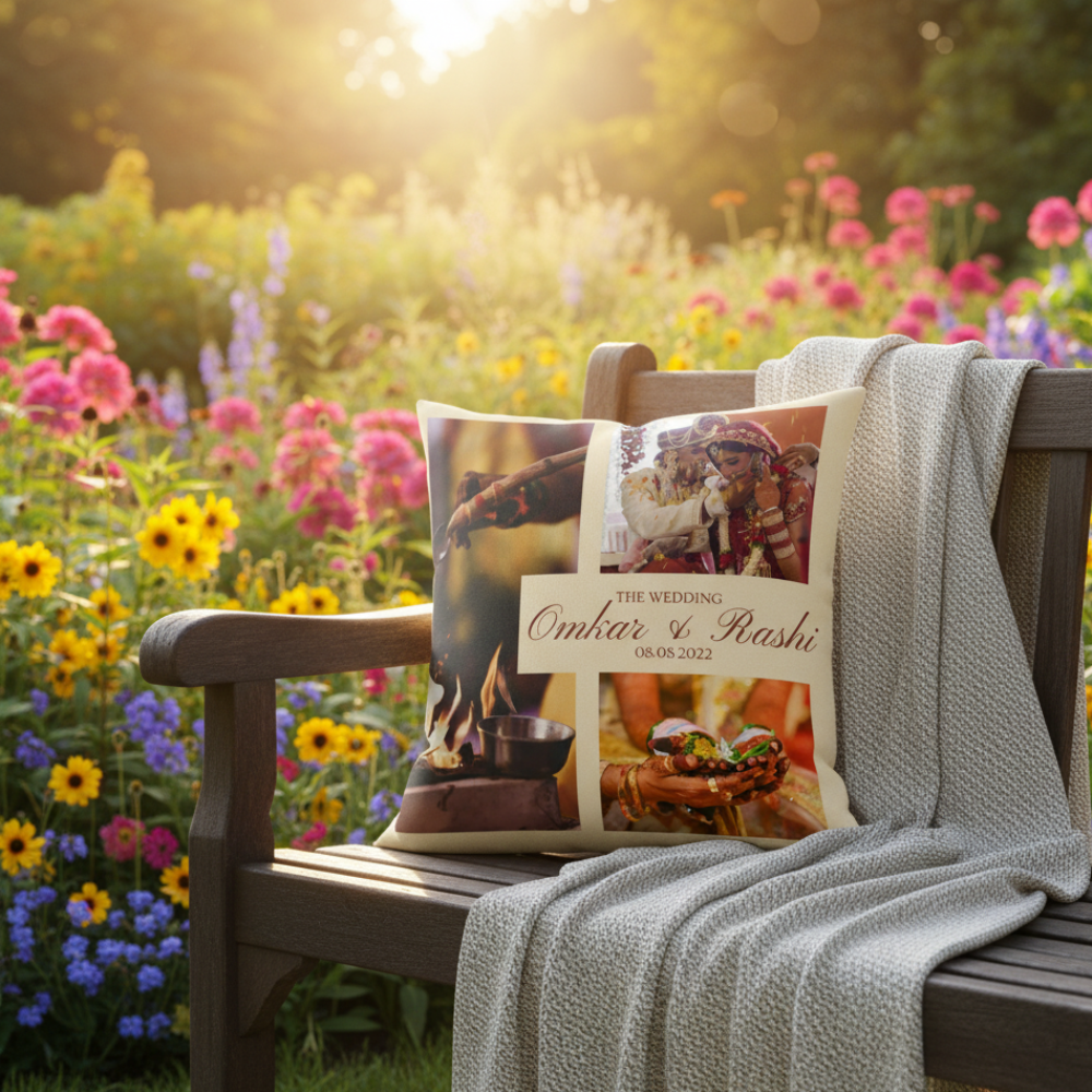 MOSKAI | Personalized Photo Cushion | Anniversary & Wedding Gift