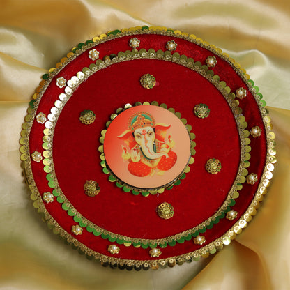 MOSKAI Thali Set | Traditional Pooja Thali | Decorative Aarti Plate Set
