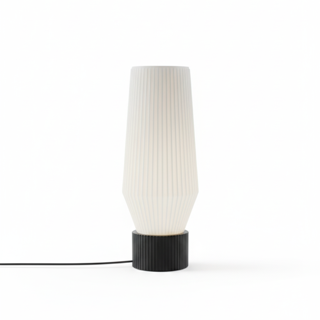 Moskai 3D Line Warm White Modern Table Lamp – Elegant Bedside & Desk Light