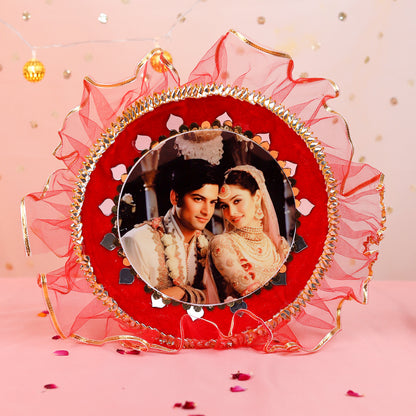 Personalised Karwa Chauth Thali Set | Photo Thali