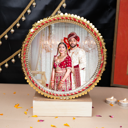 Personalised Karwa Chauth Thali Set | Photo Thali Set