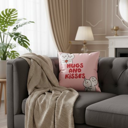 MOSKAI | Personalized Hugs & Kisses Photo Cushion