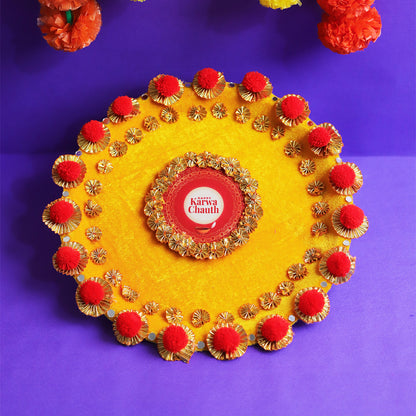 MOSKAI Thali Set | Traditional Pooja Thali | Decorative Aarti Plate