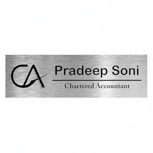 Professional Personalized Metal Nameplate for Chartered Accountants - Premium Office Door Sign 3 x 12 Inches
