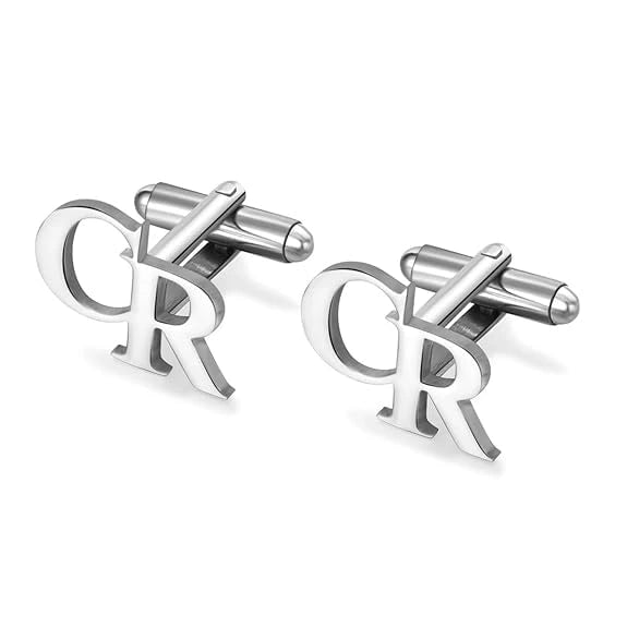 Custom Initial Name Cufflinks for Men – Personalised Letter Cufflinks for Formal & Wedding Wear