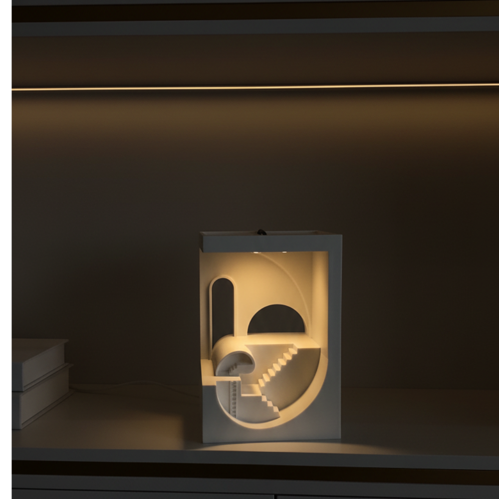 Abstract Architecture Night Lamp | 3D Printed Sustainable Home Décor | Moskai Eco Collection