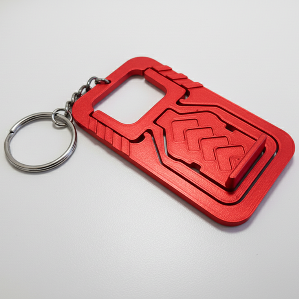 MOSKAI 3D Printed Mobile Stand Keychain | Eco-Friendly Phone Stand Keychain Combo