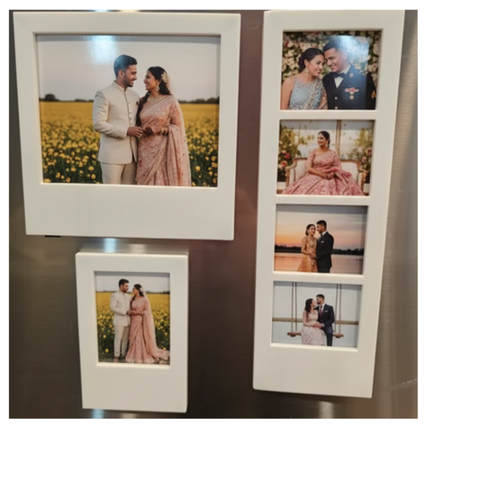 Moskai Personalised 3D Polaroid Magnet Set with Photos | Anniversary & Birthday Gift for Him or Her