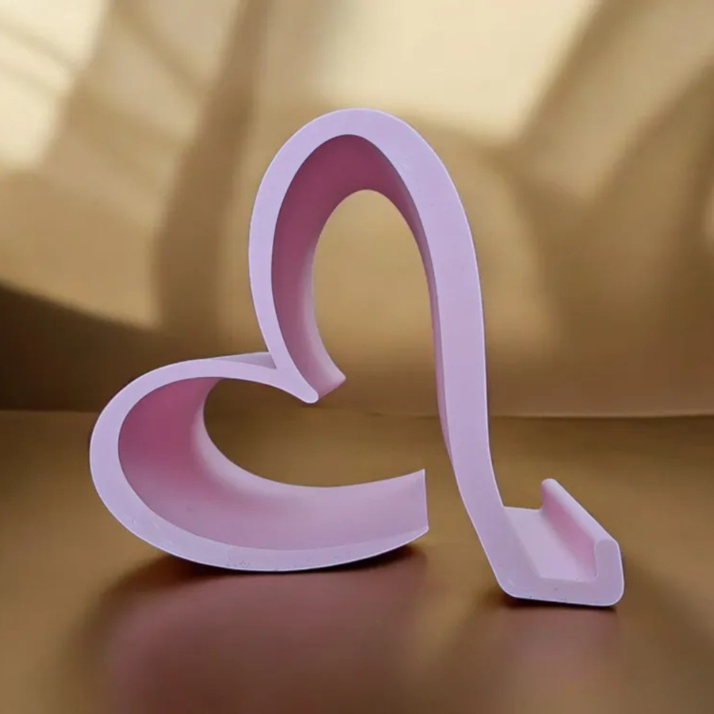 3D Printed Heart Mobile Stand | Moskai Love Valentine Collection | Eco-Friendly Gift for Him & Her