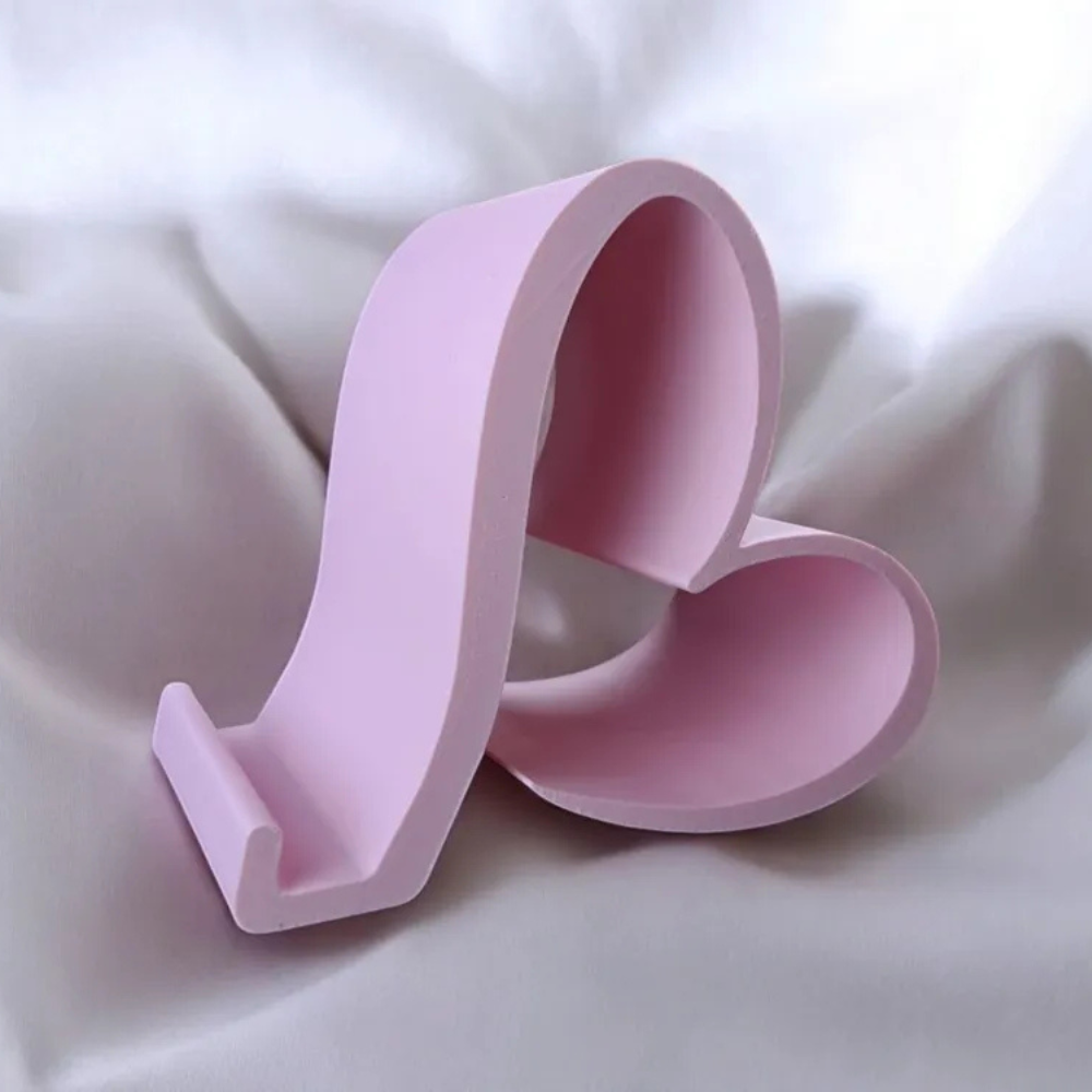 3D Printed Heart Mobile Stand | Moskai Love Valentine Collection | Eco-Friendly Gift for Him & Her