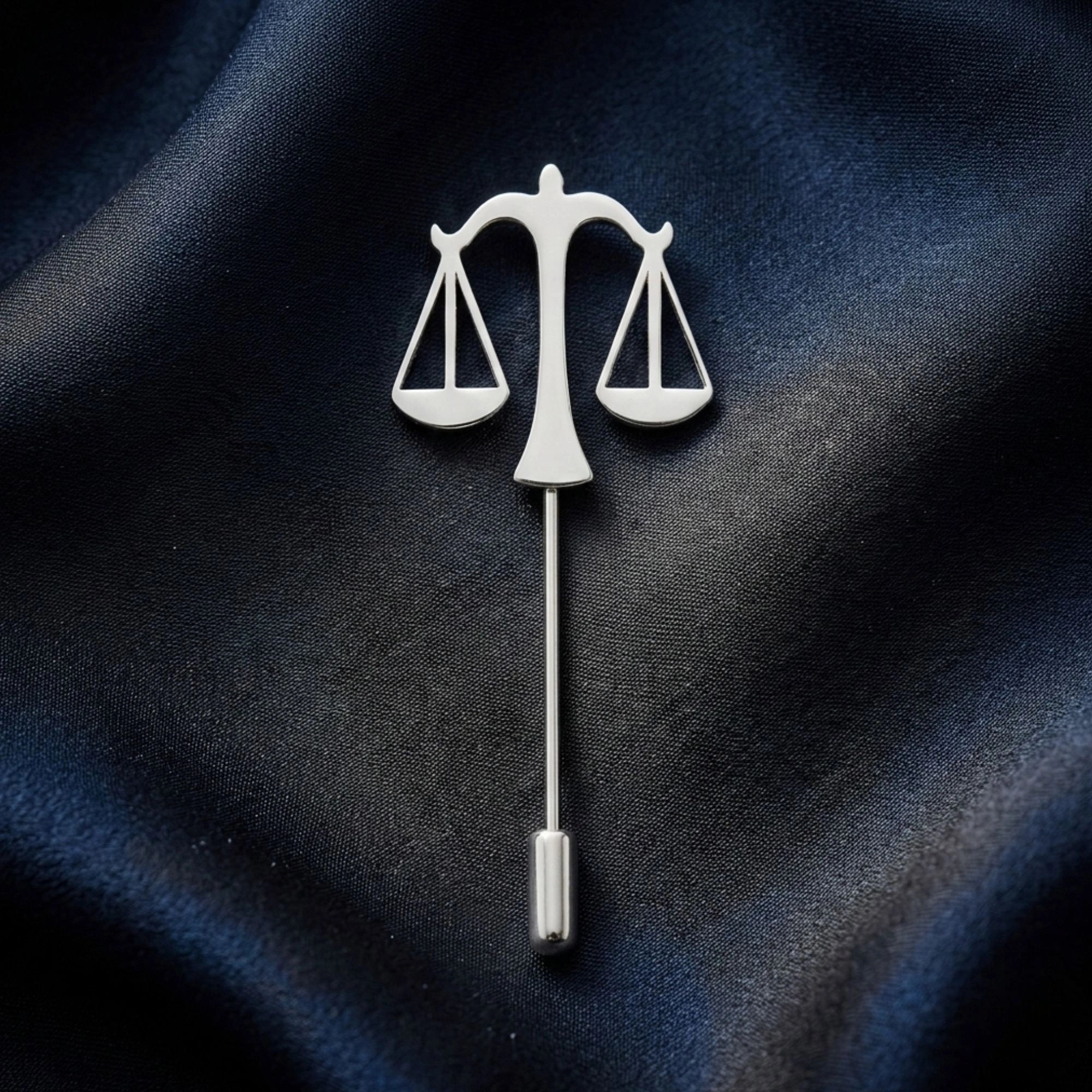 Justice & Law Advocate Lapel Pin - Premium Scales of Justice Brooch for Lawyers, Judges & Legal Professionals