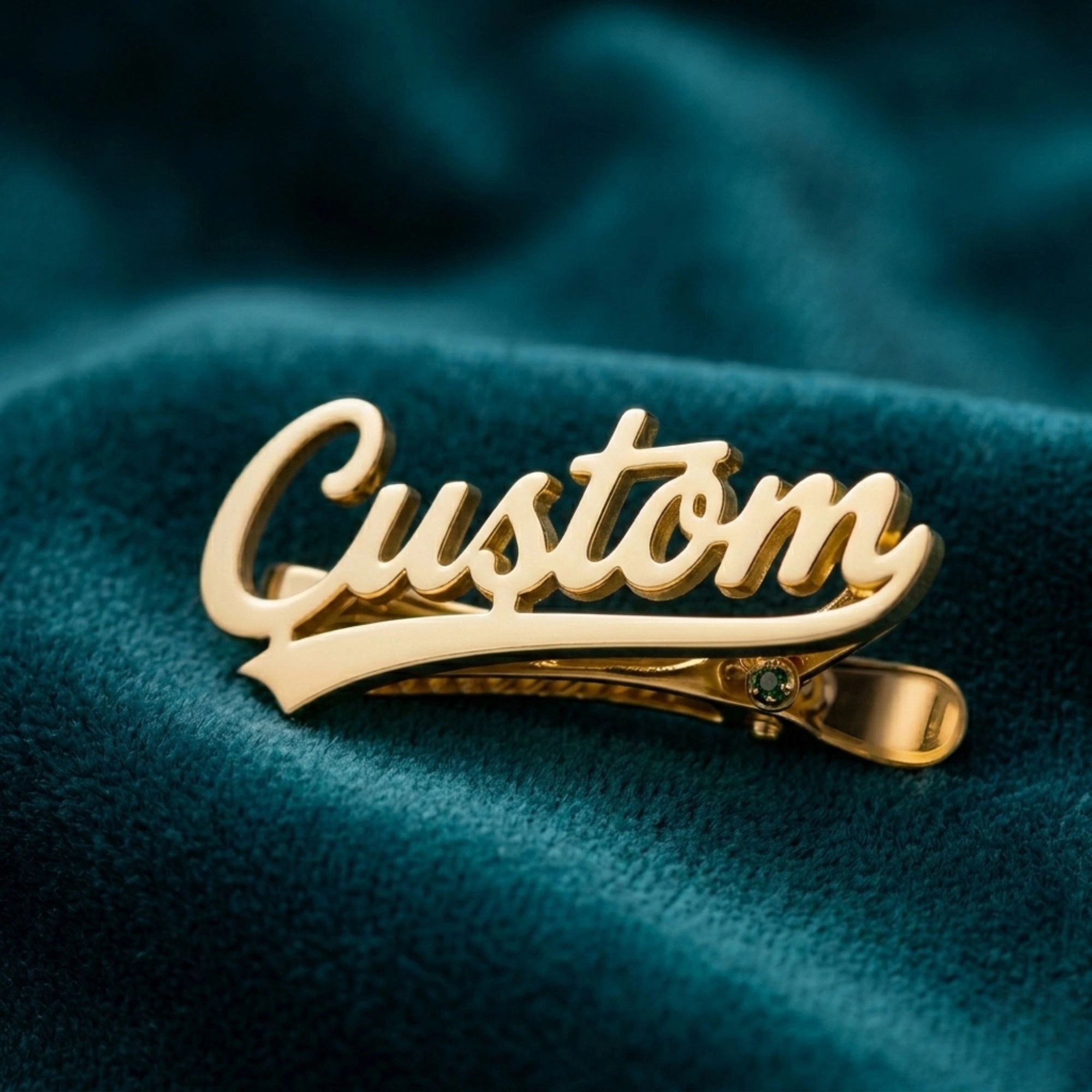 Customized Name Tie Pin for Men Brass Tie Clip For Professional Wedding & Corporate Gift Accessory