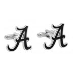 Personalised Single Enamel Initial Cufflink for Men – Custom Name Initial Cufflinks for Formal & Wedding Wear