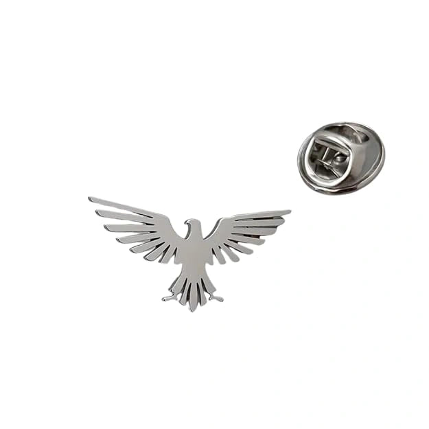 Soaring Eagle Lapel Pin - Premium Hand-Finished Bird Brooch for Suits, Blazers & Wedding Wear