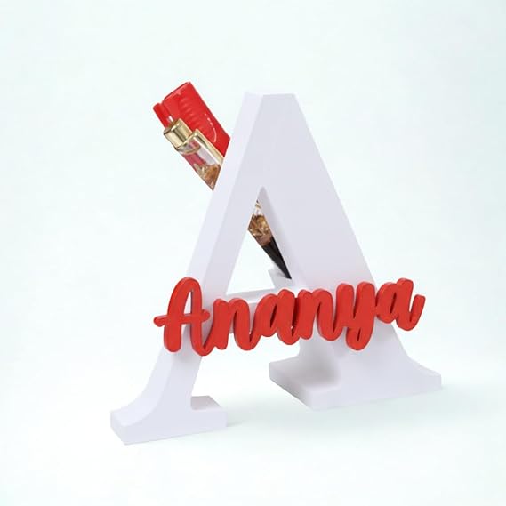 Moskai Name Customised 3D Pen Stand Initial Letter Pen Holder