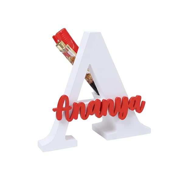 Moskai Name Customised 3D Pen Stand Initial Letter Pen Holder