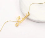 Crown Personalized Name Necklace - Custom Queen Crown Nameplate Pendant for Women