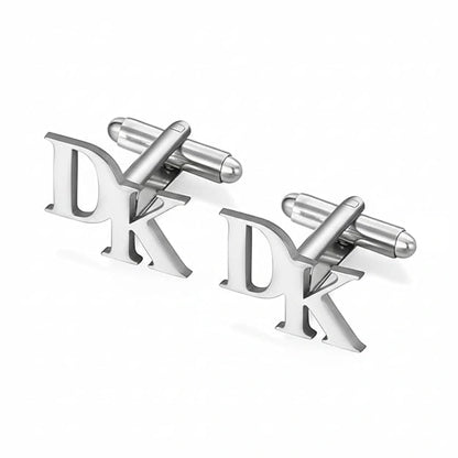 Custom Initial Name Cufflinks for Men – Personalised Letter Cufflinks for Formal & Wedding Wear