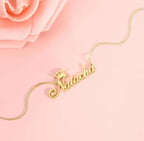 Crown Personalized Name Necklace - Custom Queen Crown Nameplate Pendant for Women