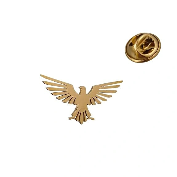 Soaring Eagle Lapel Pin - Premium Hand-Finished Bird Brooch for Suits, Blazers & Wedding Wear