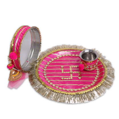 MOSKAI Thali Set | Traditional Pooja Thali | Decorative Aarti Plate