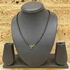 Husband's Initial Name Mangalsutra -Single Alphabet Letter Daily Wear Mangalsutra for Women – Minimalist Soulmate Jewelry