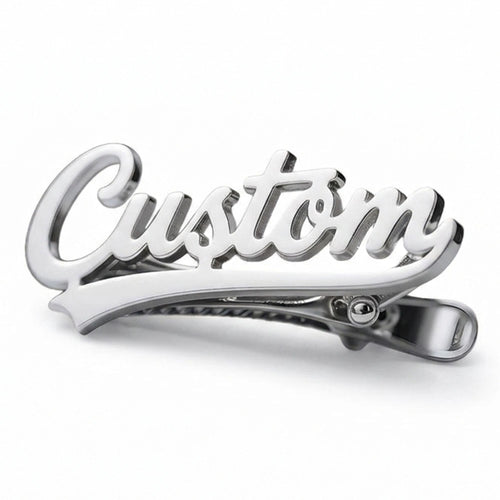 Customized Name Tie Pin for Men Brass Tie Clip For Professional Wedding & Corporate Gift Accessory